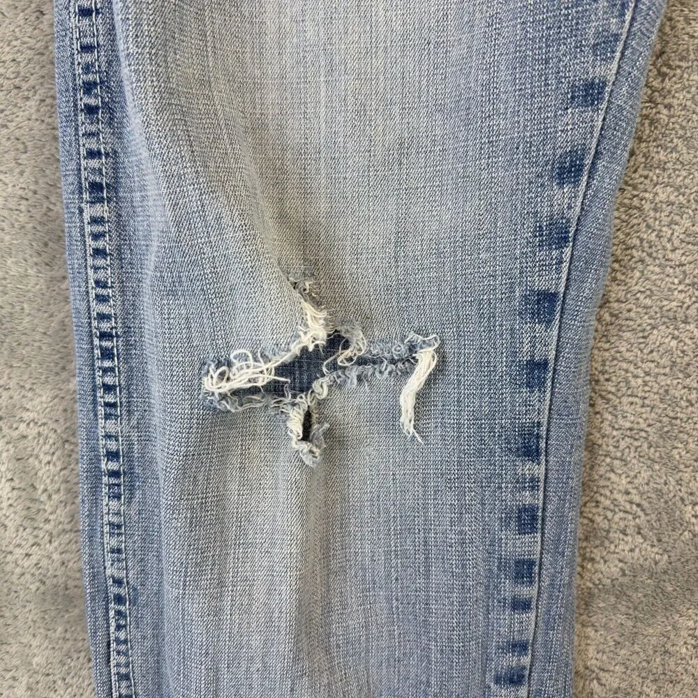 Vintage Southpole Jeans Mens 29x30 Blue Medium Wash Y2K Distressed Skater Cotton